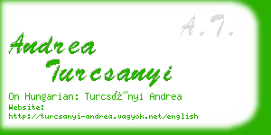 andrea turcsanyi business card